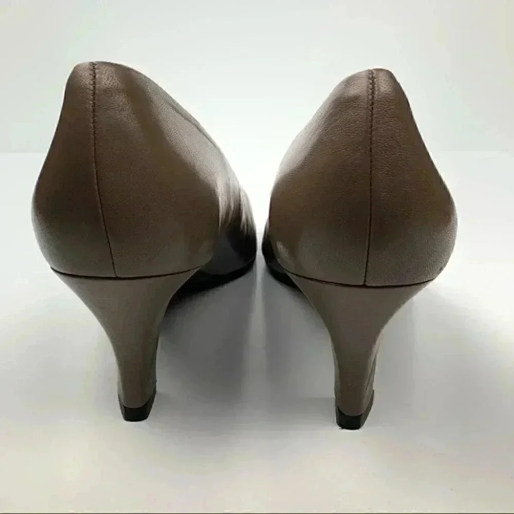 Easy spirit womens heels size 11 taupe vintage 80s career
